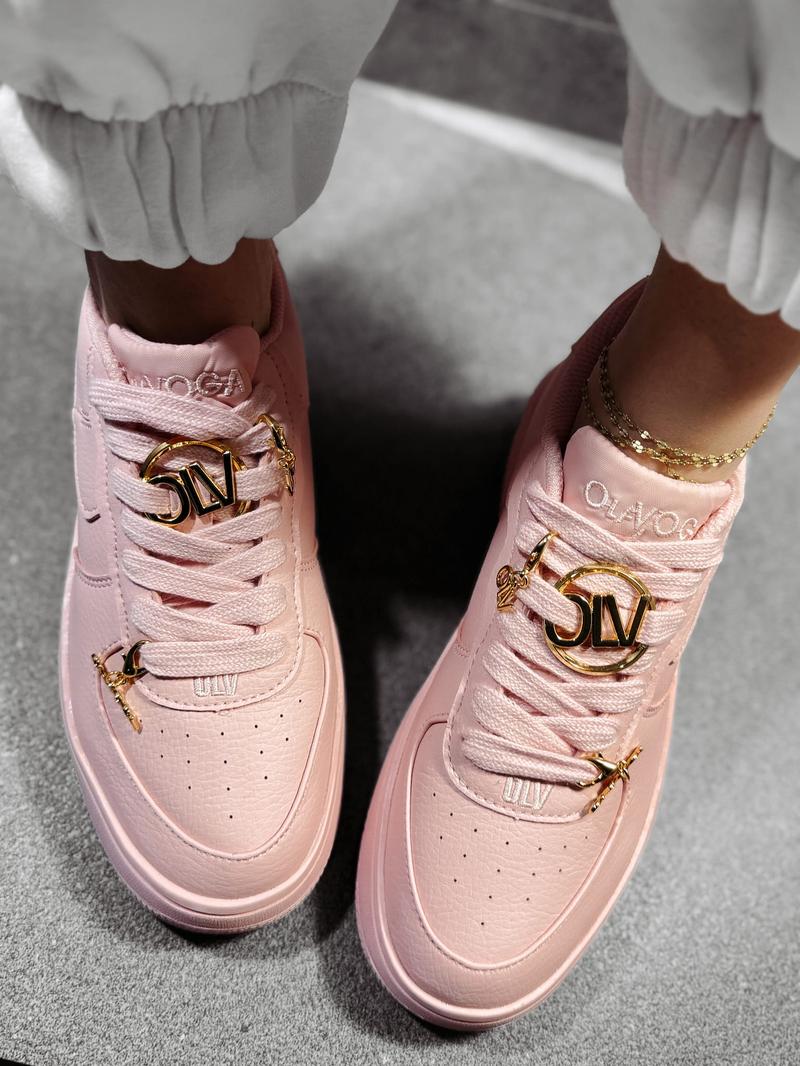 Buty do sukienki w pudrowym różu