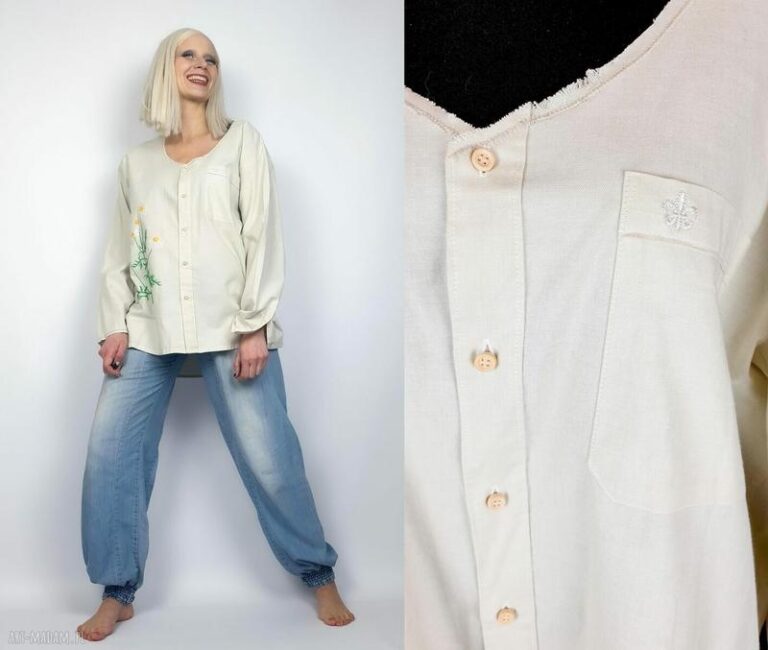 Przemień męską koszulę w stylową bluzkę – krok po kroku