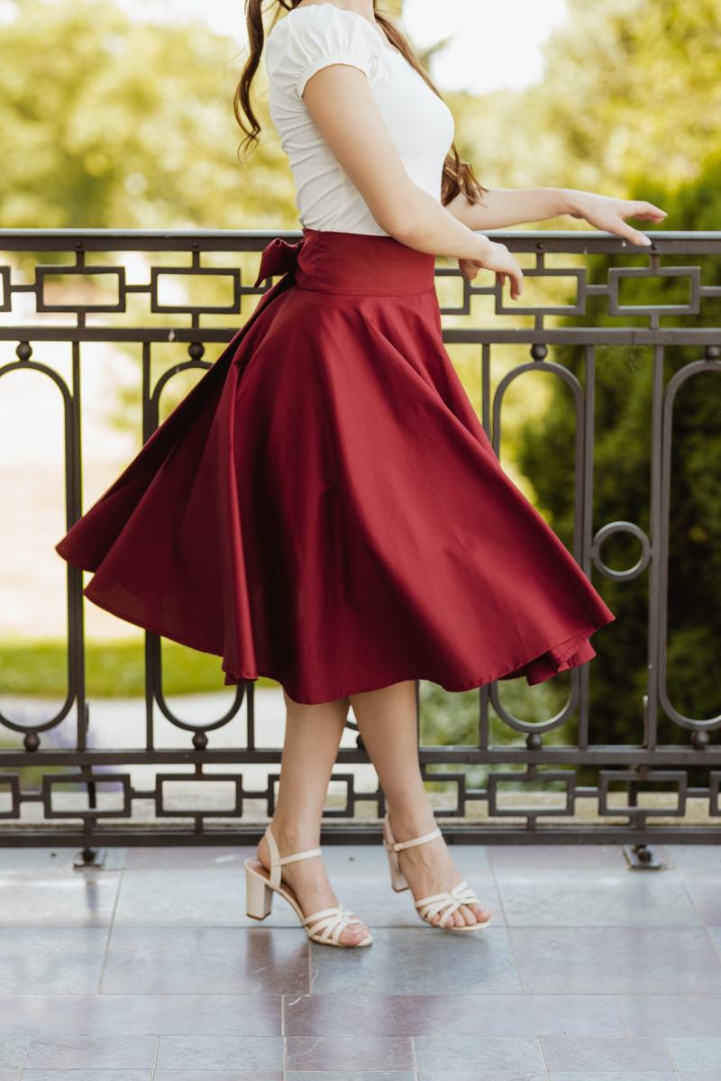 Elastyczna spódnica z koła