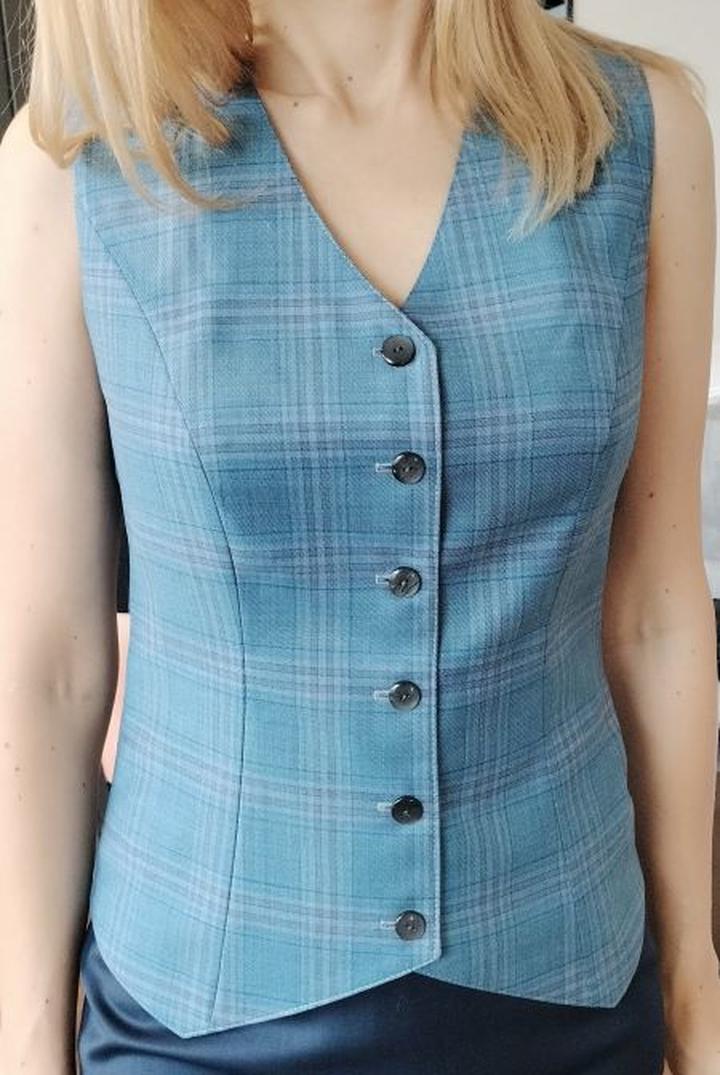 Szycie kamizelki z podszewką