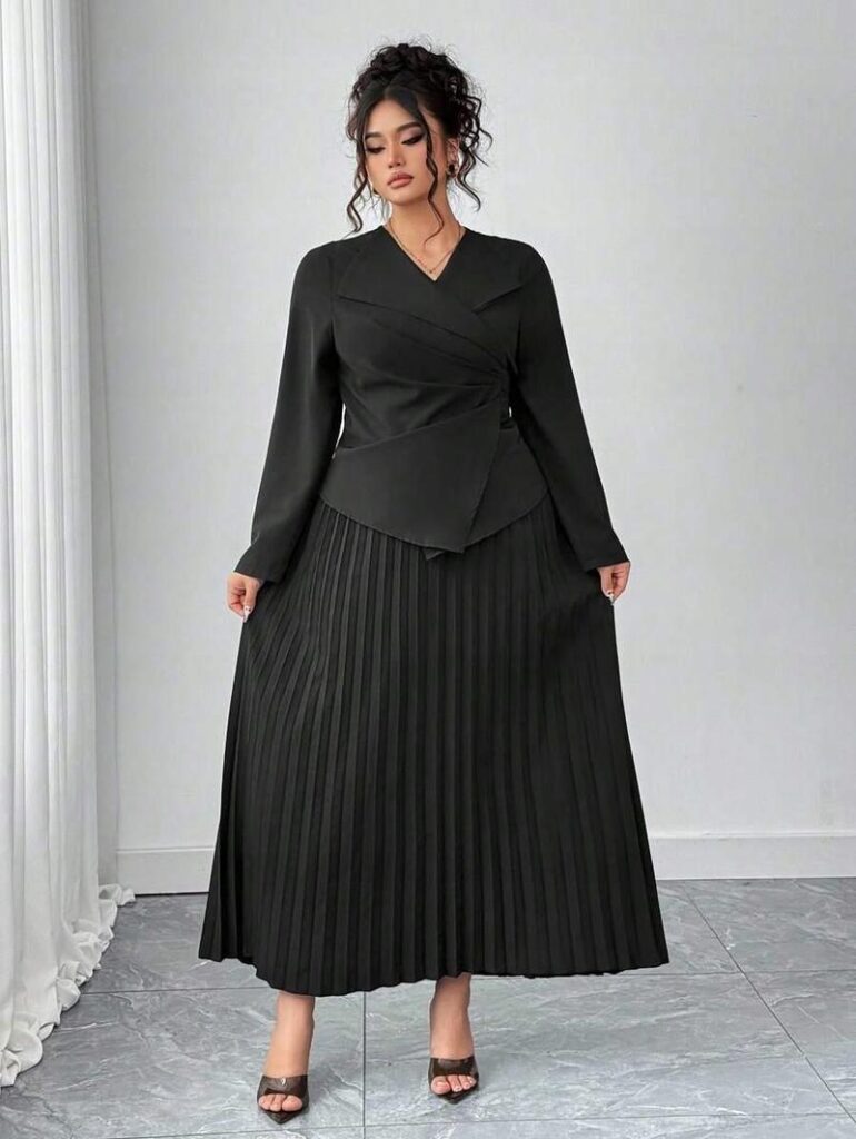 Stylowe połączenie: jaka bluzka sprawdzi się z długą plisowaną spódnicą?